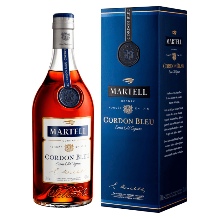 MARTELL CORDON BLEU EXTRA OLD COGNAC 40% 0,7L