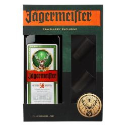 JAGERMEISTER LIKIER ZIOŁOWY 0,7L + KIELISZKI