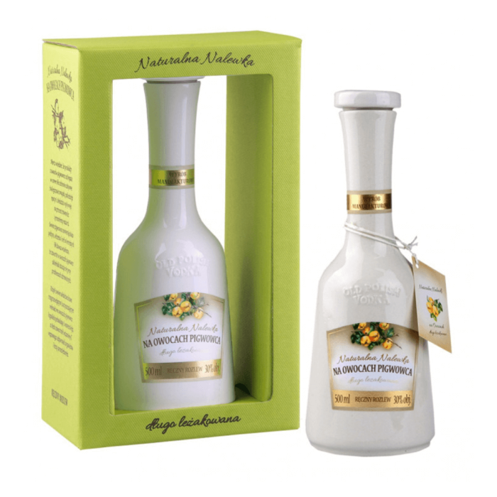 NALEWKA NA OWOCACH PIGWOWCA - DŁUGO LEŻAKOWANA 0,5L