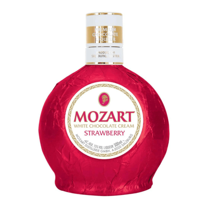 MOZART WHITE CHOCOLATE CREAM STRAWBERRY 0,5L