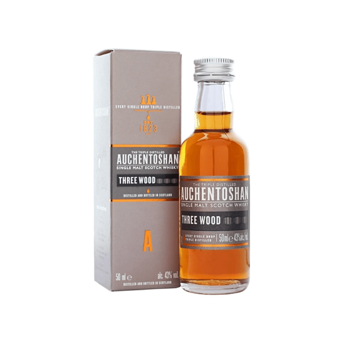 AUCHENTOSHAN THREE WOOD WHISKY 0,05L (MINI)