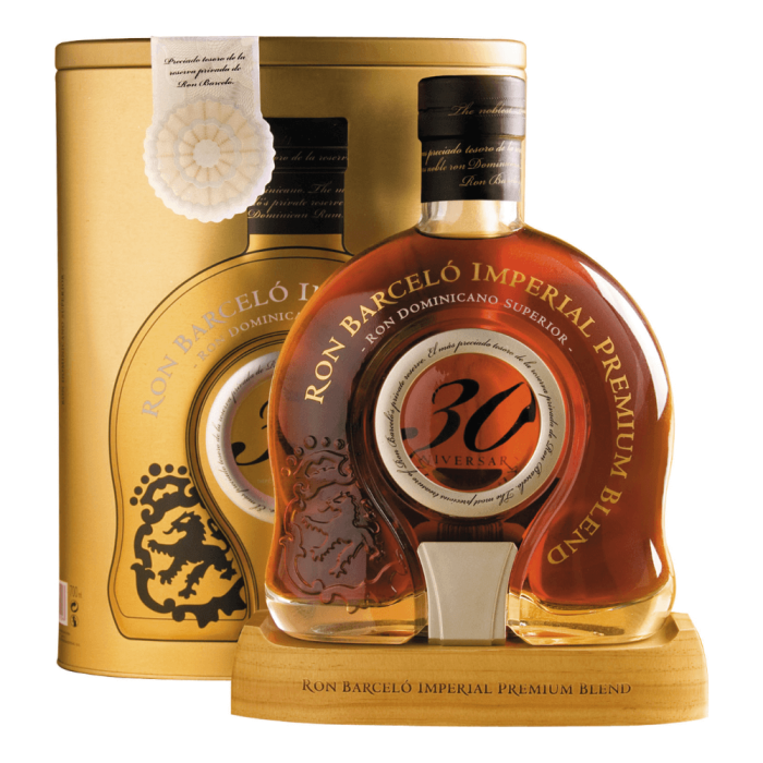 RON BARCELO IMPERIAL PREMIUM BLEND RUM 0,7L + PUSZKA