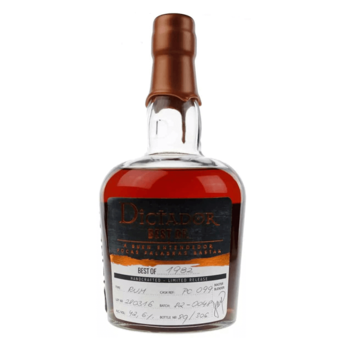DICTADOR RUM "BEST OF 1982" PORT CASK 0,7L - LIMITED RELEASE