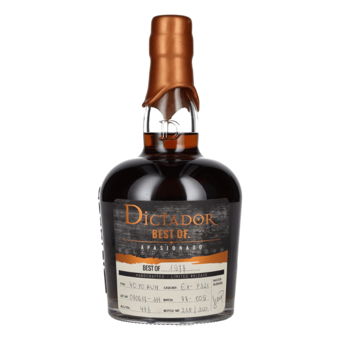 DICTADOR RUM "BEST OF 1977" EX CASK 0,7L - LIMITED RELEASE
