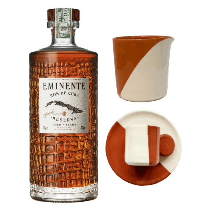 EMINENTE RESERVA 7YO RUM 0,7L + ZESTAW EL CAFECITO W PREZENCIE