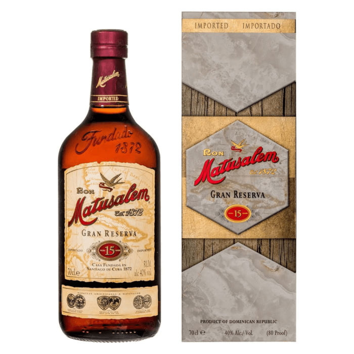 MATUSALEM GRAN RESERVA RUM 15YO SOLERA BLENDER 0,7L