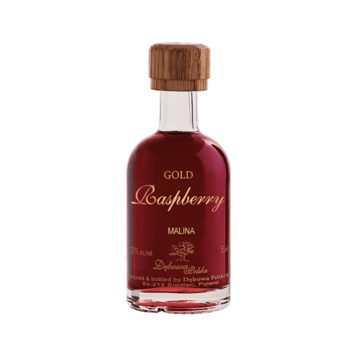 GOLD RASPBERRY DĘBOWA POLSKA LIKIER 0,05L (MINI)