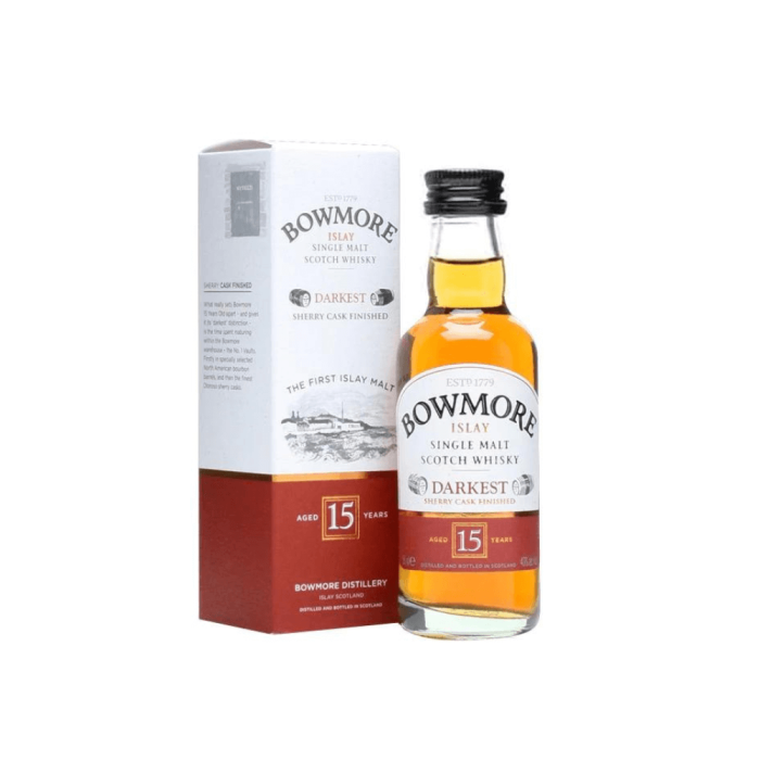 BOWMORE 15YO DARKEST SHERRY CASK FINISHED 0,05L (MINI)