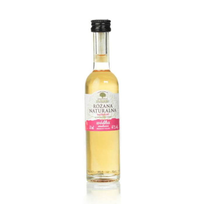 WÓDKA ZIELONA NATURA - RÓŻANA 0,05L