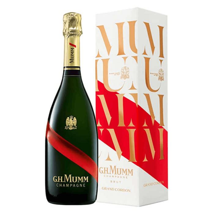 SZAMPAN MUMM GRAND CORDON BRUT 0,75L + KARTON