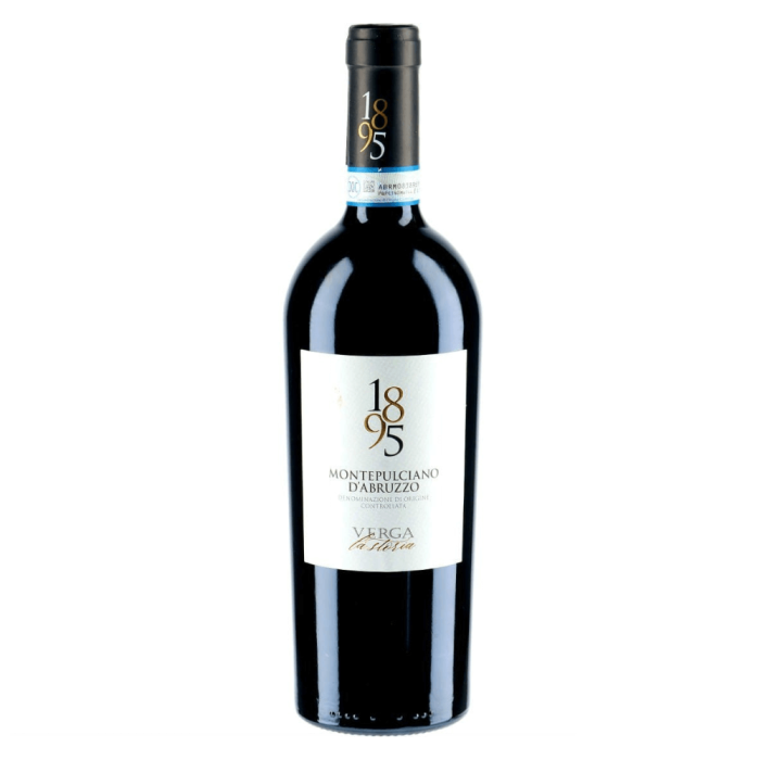 VERGA 1895 MONTEPULCIANO D'ABRUZZO DOC WINO WŁOSKIE WYTRAWNE 0,75L
