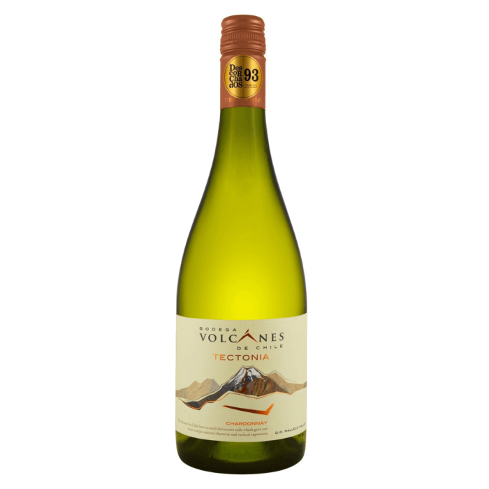 VOLCANES TECTONIA CHARDONNAY WINO CHILLIJSKIE WYTRAWNE 0,75L