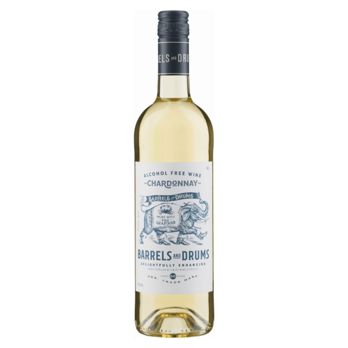BARRELS AND DRUMS CHARDONNAY WINO BEZALKOHOLOWE 0,75L