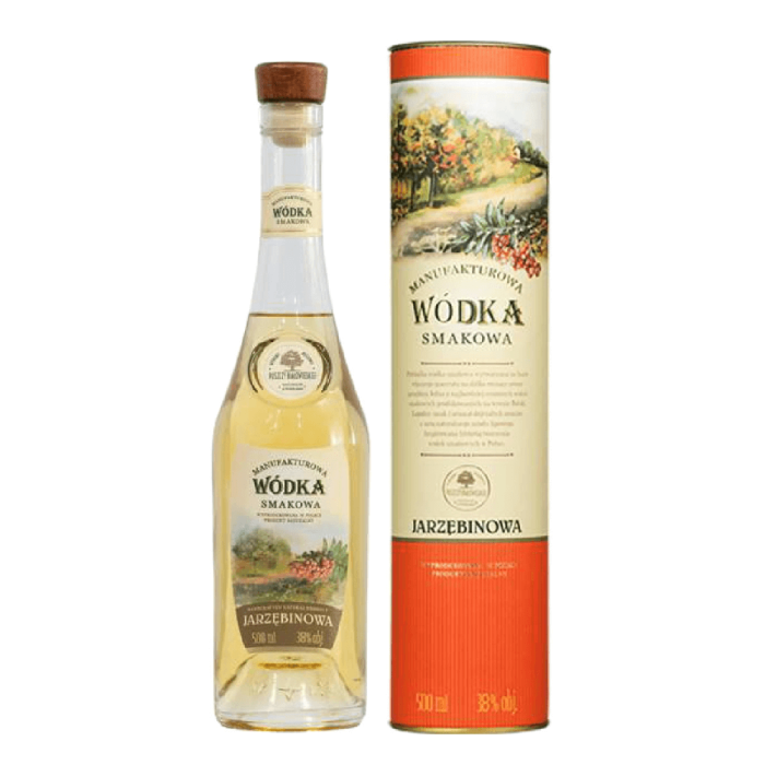 MANUFAKTUROWA WÓDKA SMAKOWA - JARZĘBINOWA 0,5L + TUBA