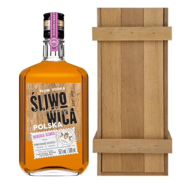 ŚLIWOWICA POLSKA 0,5L + SKRZYNKA