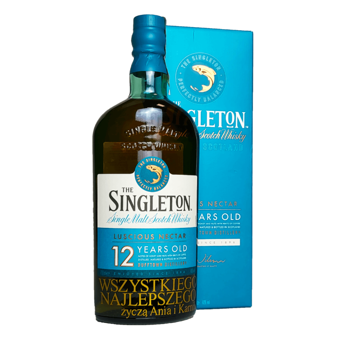 THE SINGLETON OF DUFFTOWN 12YO WHISKY SINGLE MALT 0,7L + PERSONALIZACJA