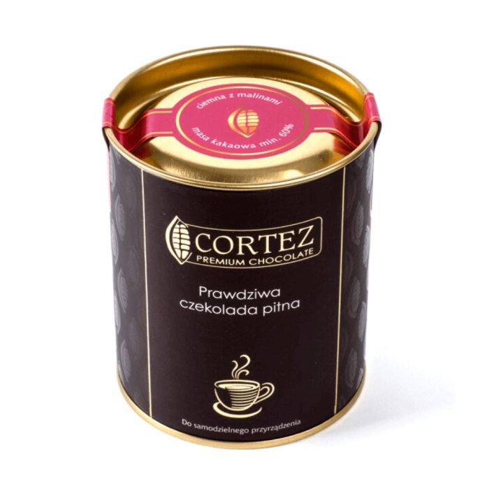 CORTEZ CZEKOLADA PITNA CIEMNA 60% Z MALINAMI 200G