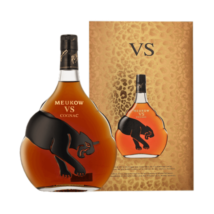 MEUKOW VS BLACK PANTHER COGNAC 0,7L + KARTON