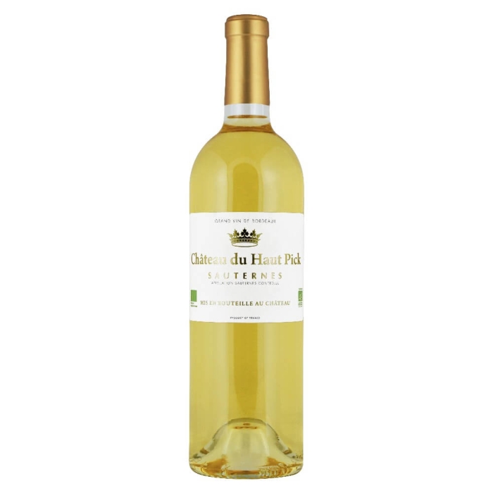 SAUTERNES CHATEAU DU HAUT PICK AOC BIO BIAŁE WINO FRANCUSKIE SŁODKIE 0,75L - SZLACHETNA FRANCUSKA SŁODYCZ