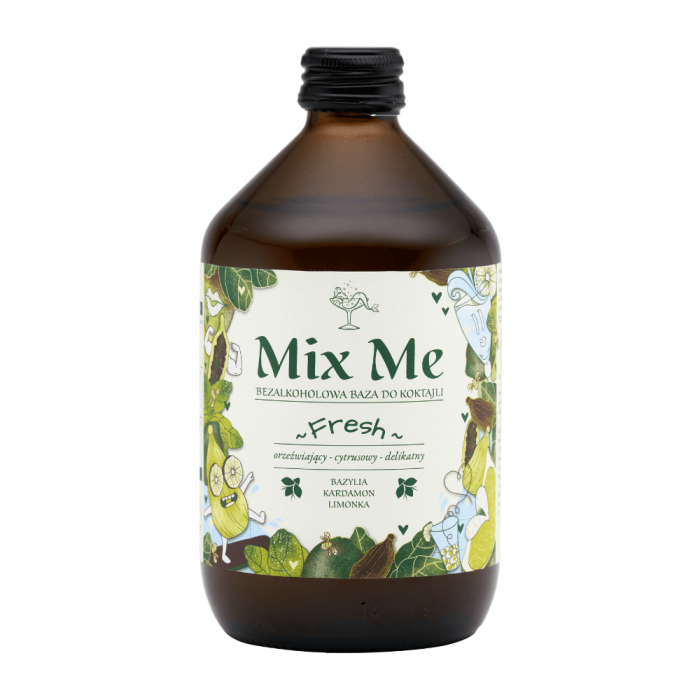 MIX ME FRESH 0% 0,5L OŻYWCZA BEZALKOHOLOWA BAZA DO KOKTAJLI
