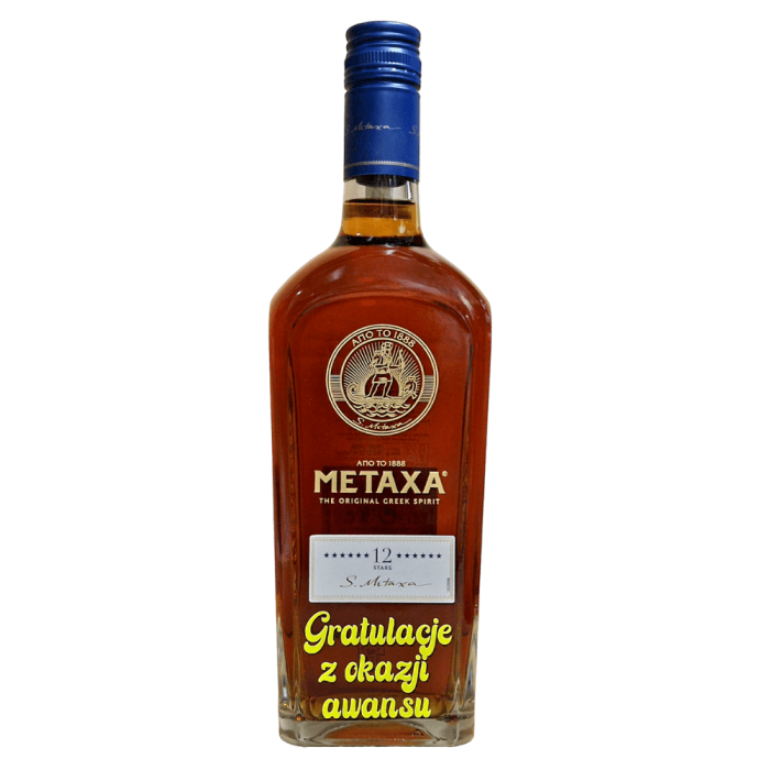 METAXA 12* 0,7L + PERSONALIZACJA