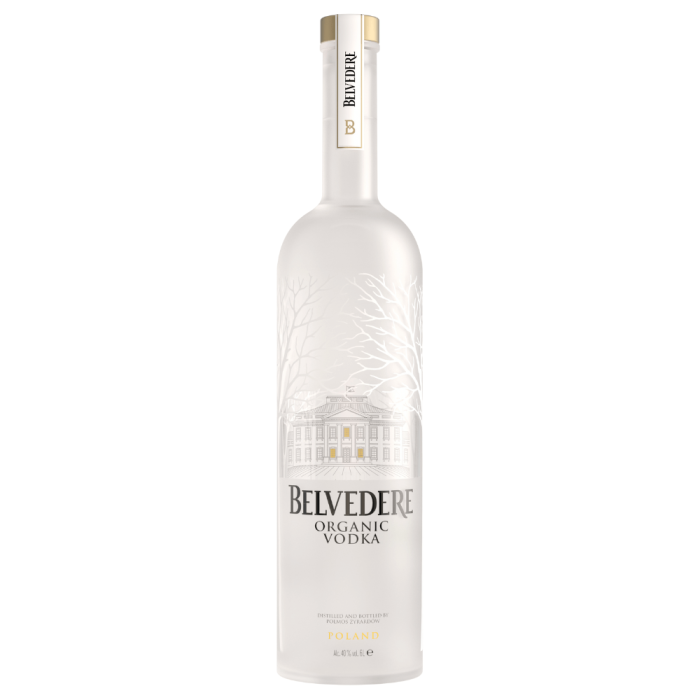 BELVEDERE ORGANIC VODKA 6,0L PODŚWIETLANA BUTELKA