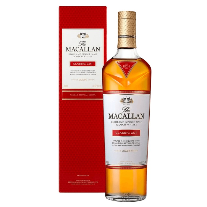 THE MACALLAN CLASSIC CUT 2024 WHISKY SINGLE MALT 0,7L + OPAKOWANIE