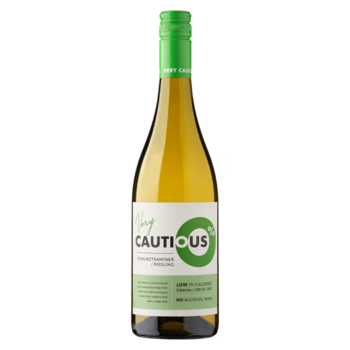 THE VERY CAUTIOUS ONE GEWURZTRAMINER-RIESLING WINO BEZALKOHOLOWE 0,75L