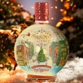 CHRISTMAS GLOBE GIN LIQUEUR SPICED ORANGE & CRANBERRY 0,7L - PODŚWIETLANA BUTELKA