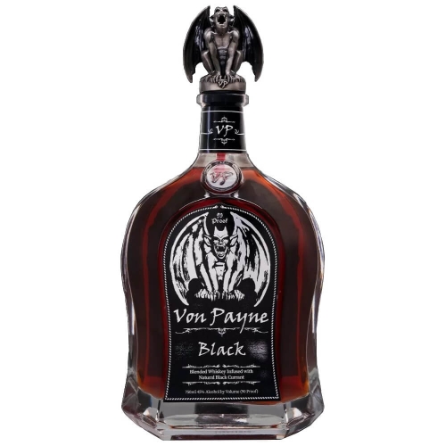 VON PAYNE BLACK BLENDED WHISKEY 0,7L INNOWACYJNA WHISKEY Z USA INFUZOWANA CZARNĄ PORZECZKĄ
