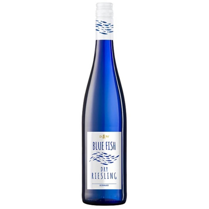 BLUE FISH DRY RIESLING PFALZ WINO NIEMIECKIE WYTRAWNE 0,75L ŚWIEŻOŚĆ IDEALNA NA UPAŁ
