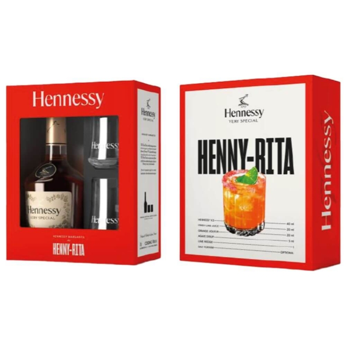 HENNESSY V.S. COGNAC 0,7L + 2 SZKLANKI EOY