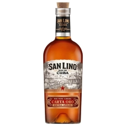 SAN LINO CARTA ORO RUM 0,7L KLASYCZNY ZŁOTY RUM KUBAŃSKI Z NUTĄ WANILII I KARMELU