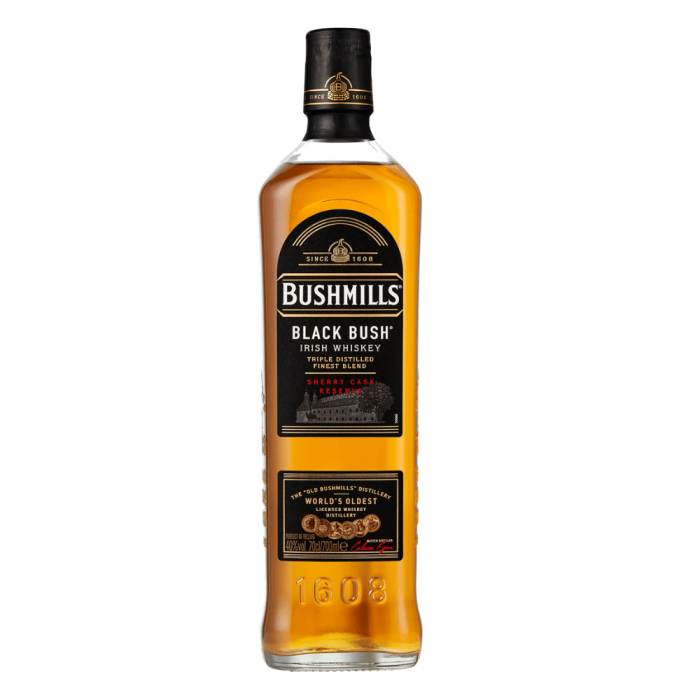 BUSHMILLS BLACK BUSH WHISKY 0,7L
