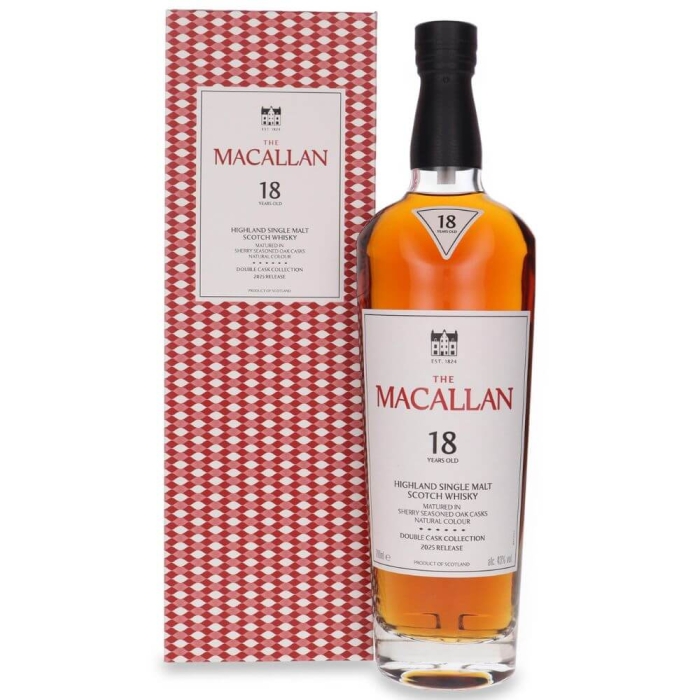 THE MACALLAN 18YO DOUBLE CASK WHISKY SINGLE MALT 0,7L + KARTON