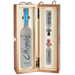 CHOPIN VODKA WHEAT 0,7L + 2 MINIATURKI POTATO & RYE 0,05L + SKRZYNIA – TRZY OBLICZA POLSKIEJ WÓDKI PREMIUM