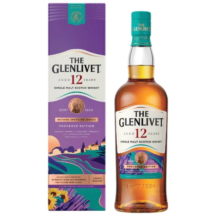 THE GLENLIVET 12YO PROVENCE EDITION WHISKY SINGLE MALT 0,7L + OPAKOWANIE