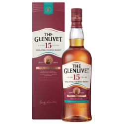 THE GLENLIVET 15YO WHISKY SINGLE MALT 0,7L + KARTON