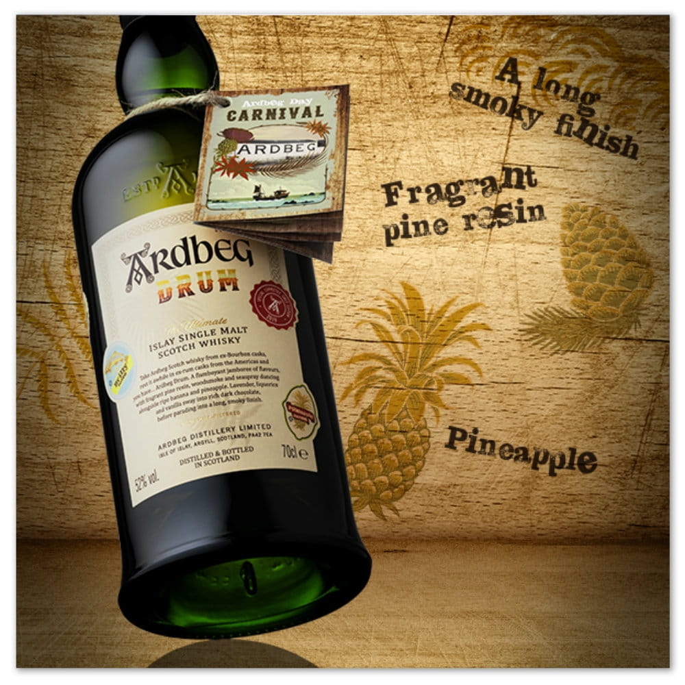 ARDBEG DRUM WHISKY SINGLE MALT 0,7L + KARTON - Sklep online