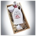 ZESTAW - MIÓD PITNY JAROS DWÓJNIAK JABŁKOWY 0,75L + 2 CZARKI 80ML + SKRZYNKA