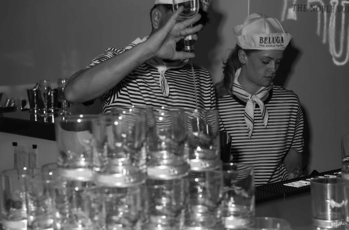 Beluga Noble Vodka Export with caviar
