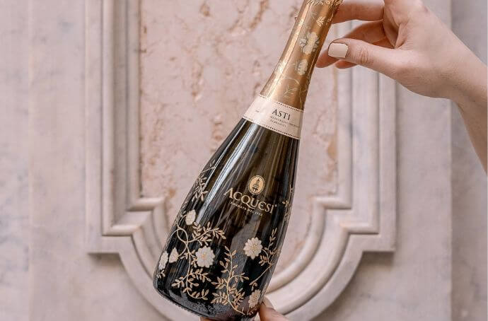 ASTI DOLCE ACQUESI BIAŁE SŁODKIE WINO WŁOSKIE 0,75L MUSUJĄCE WINO PEŁNE ...